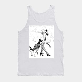 Fashion Circus Girl Portrait Tank Top